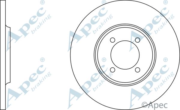 APEC BRAKING Jarrulevy DSK706